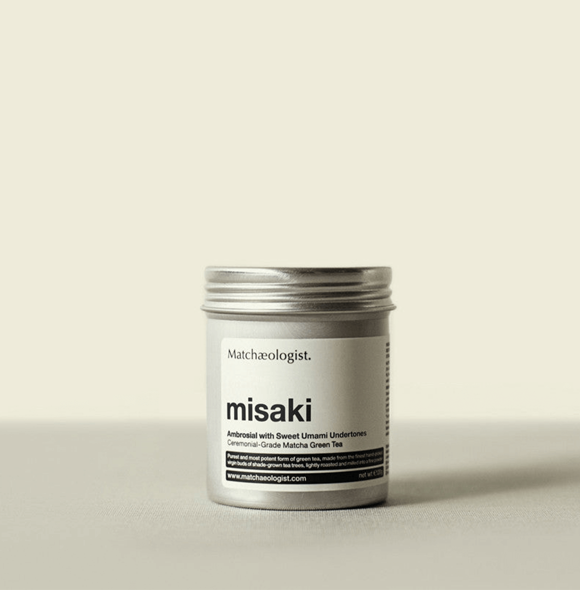 Misaki™ ceremonial-grade matcha: Exquisite, buttery-sweet broth with malty roasted aromas. Made from shade-grown, 30-year-old tea trees.