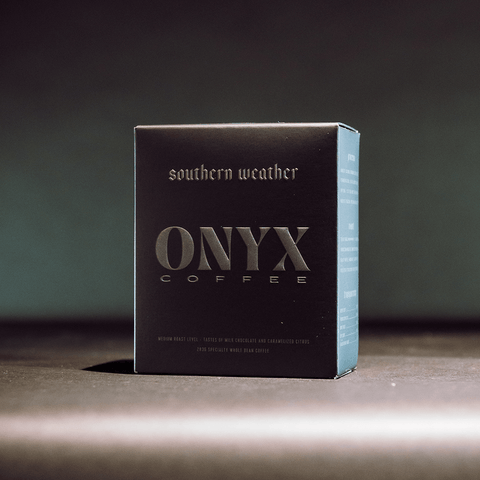 Onyx Coffee Lab's house blend, smooth, sweet, full-bodied with a citrusy finish and a clean, refreshing aftertaste.