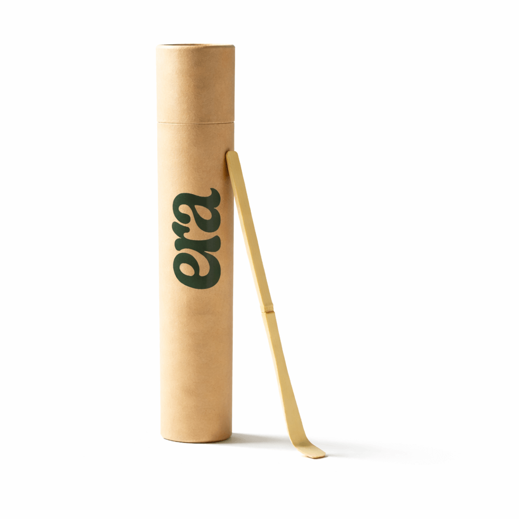 Era White Bamboo Chashaku — Matcha Spoon