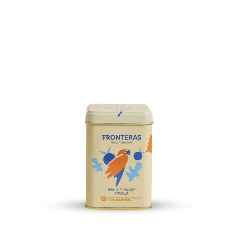 Fronteras Yerba Mate Can with Ginger & Orange