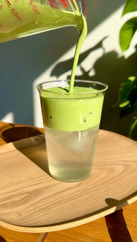 Crafting the perfect matcha cloud drink with Mizuba Daily Matcha and Coconut Water