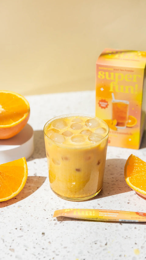 Orange creamsicle iced latte