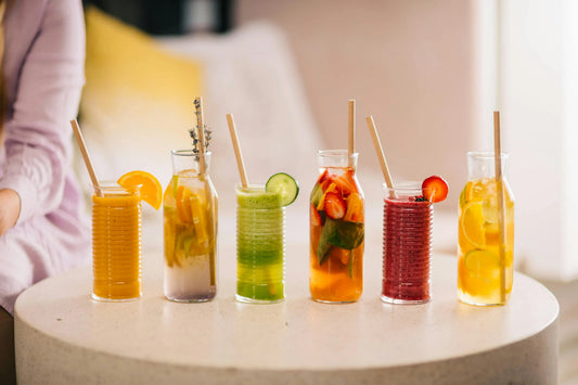 Caffeine Without the Crash: A Guide to Functional Teas Available in the UAE — colorful functional tea drinks on a table