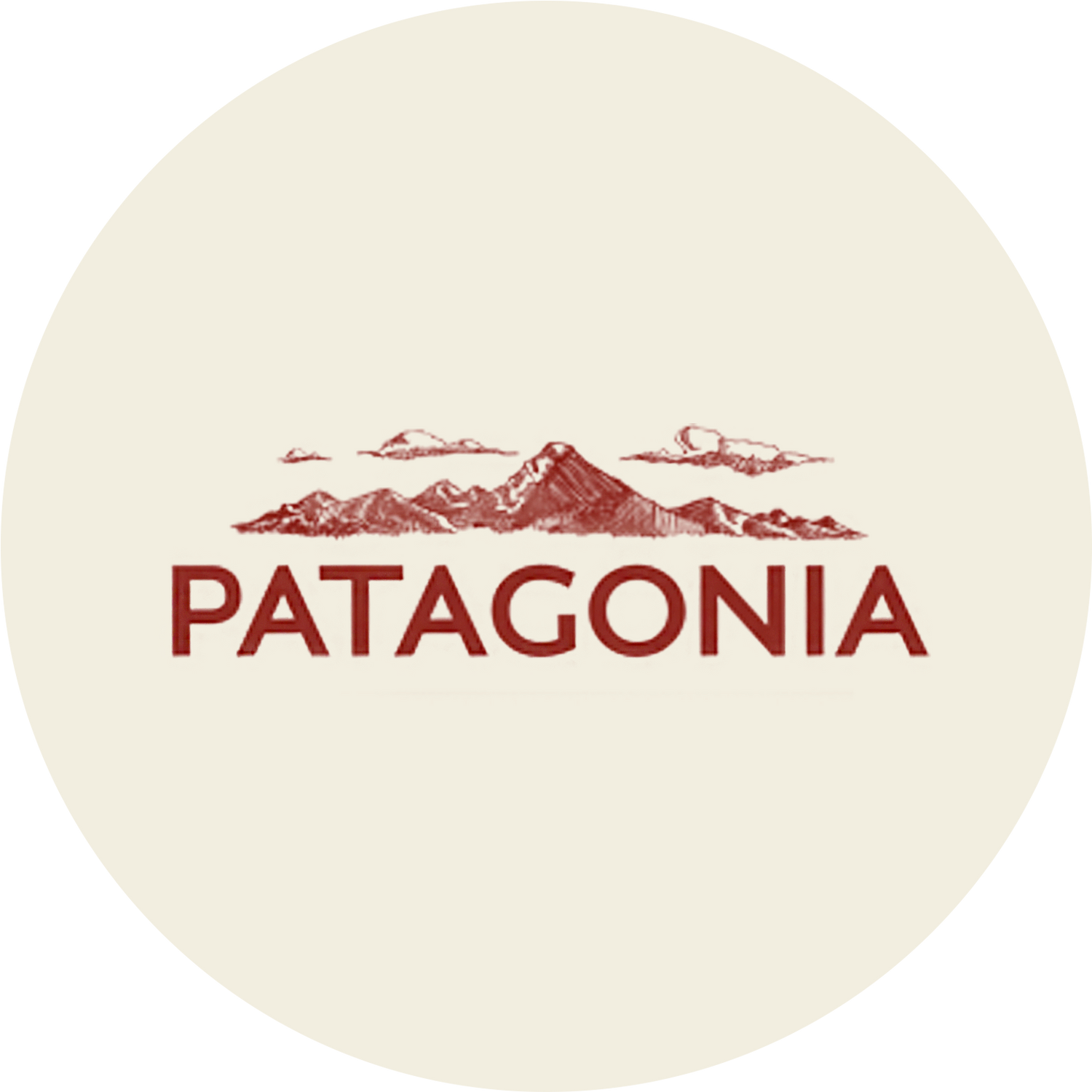 Patagonia Finest Tea logo with Patagonian mountain graphic and premium yerba mate branding