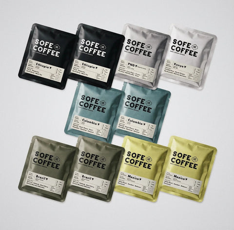 SOFE COFFEE single origin cold brew coffee Drip bag with different tasting notes