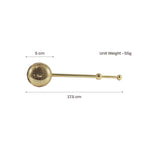 Elegant gold modern fine mesh tea infuser for precise and flavorful loose-leaf tea brewing.