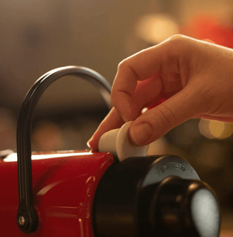 Rich espresso coffee capsules with chocolate, toffee, and roasted nuts notes, perfect for making a flat white at home.