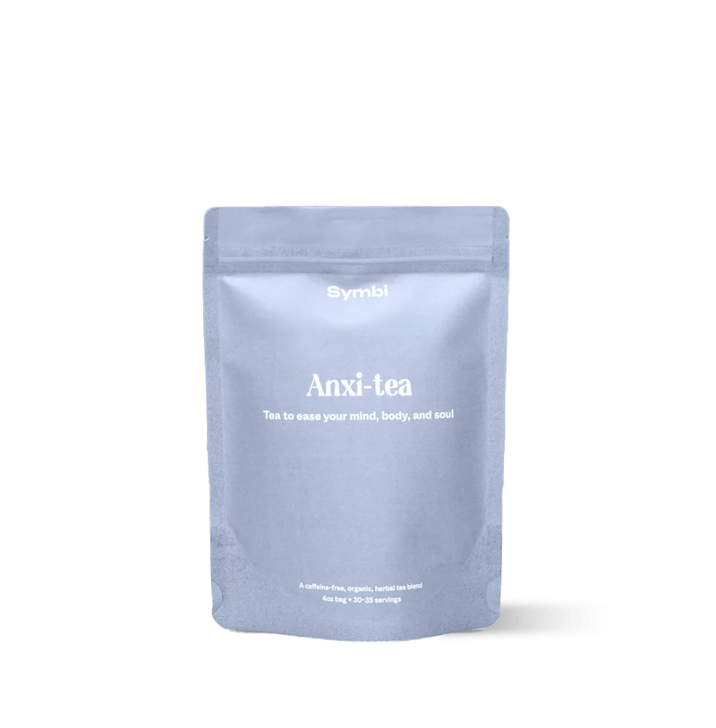 ChatGPT said: Anxi-Tea with chamomile, valerian root, lemon balm, lemongrass, oatstraw, and peppermint—an organic blend designed to ease stress, calm the mind, and provide gentle relief from everyday tension.