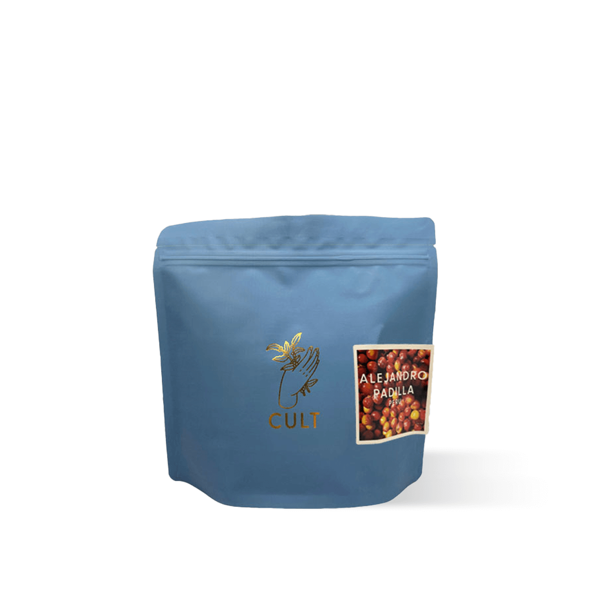 Alejandro Padilla’s Marshell lot from Cajamarca, Peru – a single-farm specialty coffee with bright, creamy notes, grown at 1,850 masl on volcanic soil by CULT COFFEE ROASTERS.