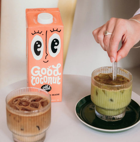 All Good Barista Coconut Milk – smooth, rich milk for latte art and coffee. Smooth, rich coconut milk that steams perfectly for latte art. Made in New Zealand for baristas and coffee lovers.