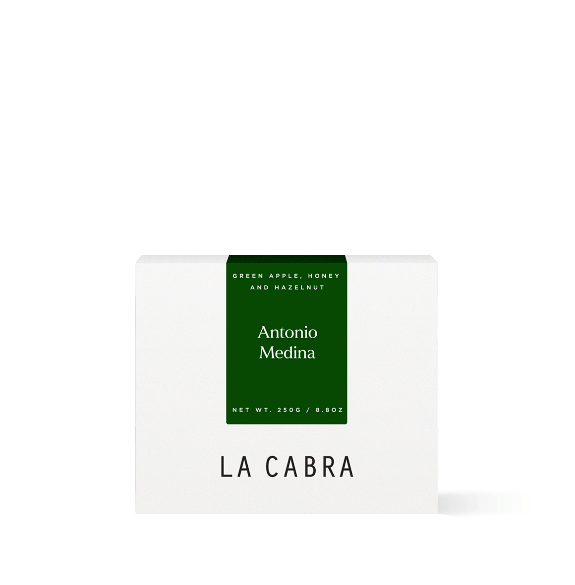Guatemalan specialty coffee by La Cabra, Antonio Medina's washed Caturra from volcanic soil at 1,600 m, delivers a clean, vibrant, and complex flavor experience.