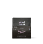 Black Velvet Blend by THREE Coffee is a bold seasonal espresso with Brazil, Sumatra & Colombia origins. Velvety crema, syrupy body & notes of caramel, molasses, and spice.