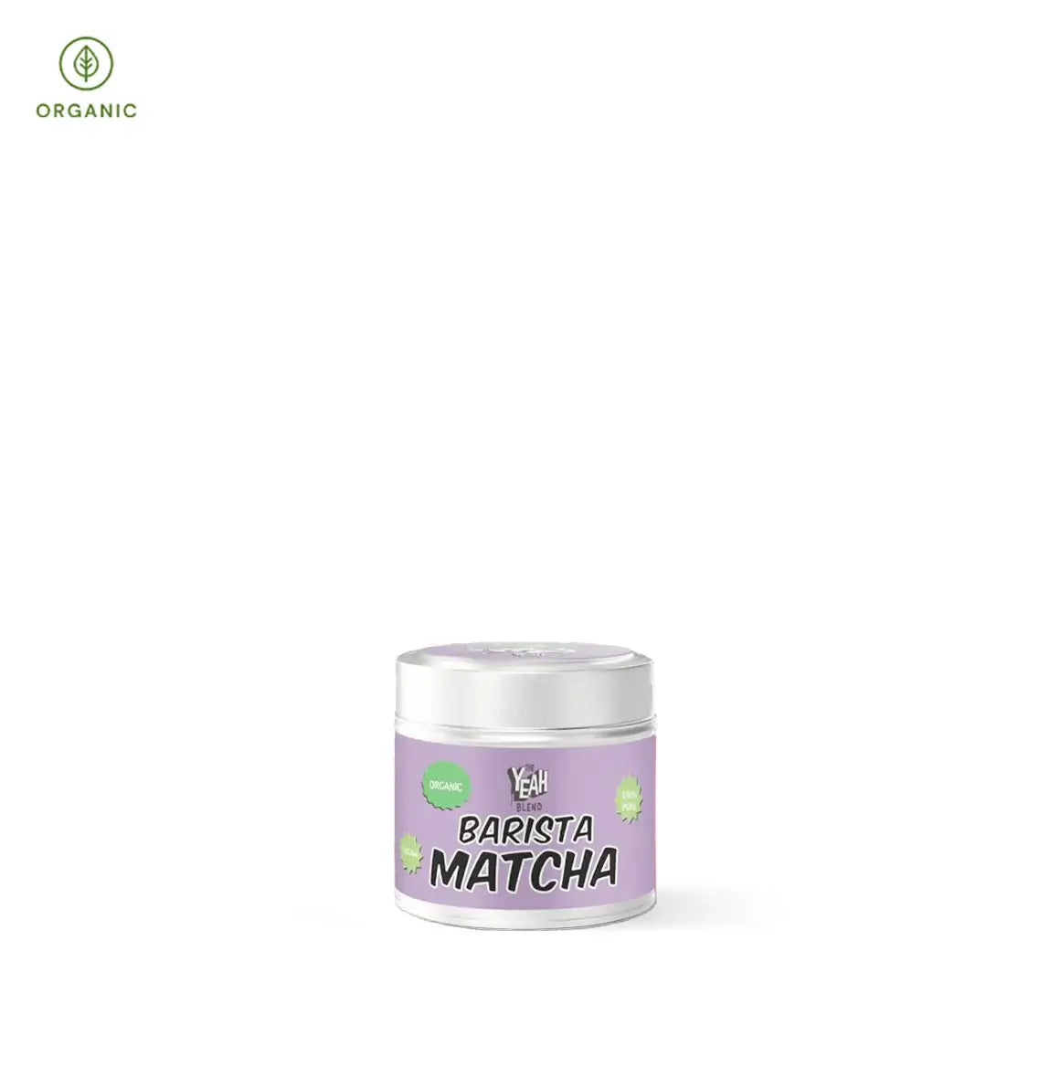 Organic Japanese Barista Matcha tin for crafting umami-rich and sweet latte art, smoothies, and bakery infusions.