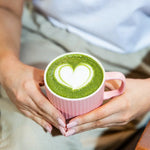 Blendsmiths Japanese Matcha Blend packaging, featuring a smooth and refreshing premium matcha drink inspired by ancient Japanese traditions. The 250g box showcases a modern design with pastel pink and green tones.