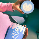 Blue Chai Latte with blue spirulina and warming spices—rich in vitamins, detoxifying, immune-boosting, and naturally vibrant for a colorful superfood treat.