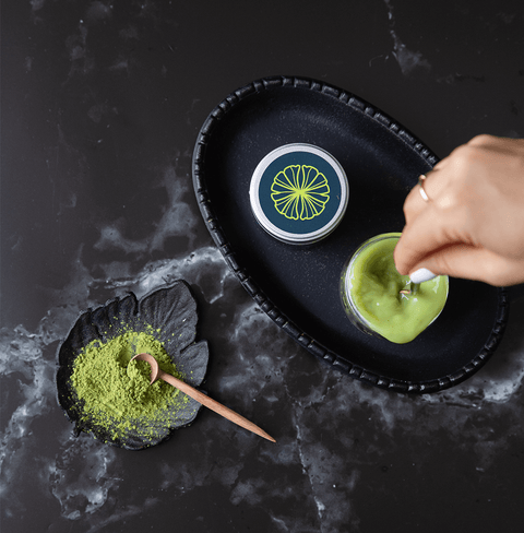 Premium ceremonial-grade matcha powder with a vibrant green color, packed with antioxidants and nutrients, perfect for crafting lattes, traditional teas, and wholesome recipes for a healthier lifestyle.