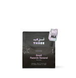 Brazil Fazenda Bananal Yellow Catuai from THREE Coffee offers a smooth espresso with caramel, toasted nut, and chocolate notes—ideal for milk drinks like flat whites and cappuccinos.