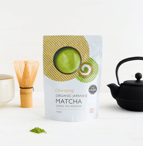 Premium ceremonial-grade matcha powder with a vibrant green color, packed with antioxidants and nutrients, perfect for crafting lattes, traditional teas, and wholesome recipes for a healthier lifestyle.