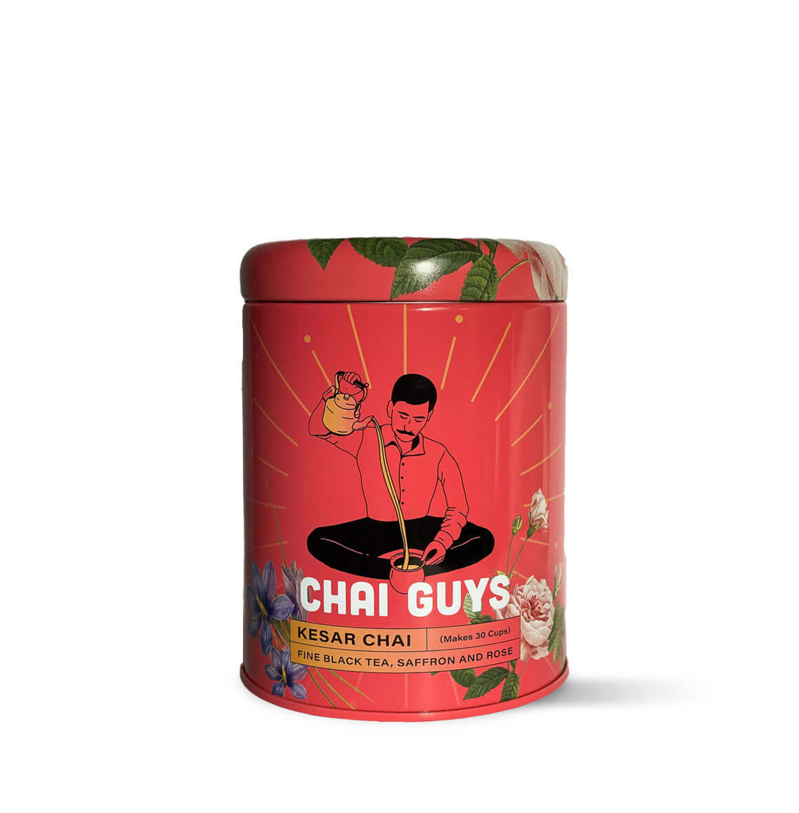 The Chai Guys' limited edition Kesar Chai blend with robust black tea and luxurious saffron, inspired by Kolkata's Chaiwalas.