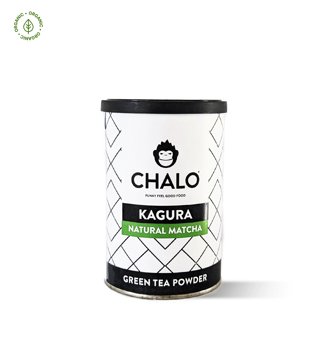 Chalo Organic Matcha Powder, authentic Japanese green tea with vibrant color and umami, sourced from traditional tea gardens.