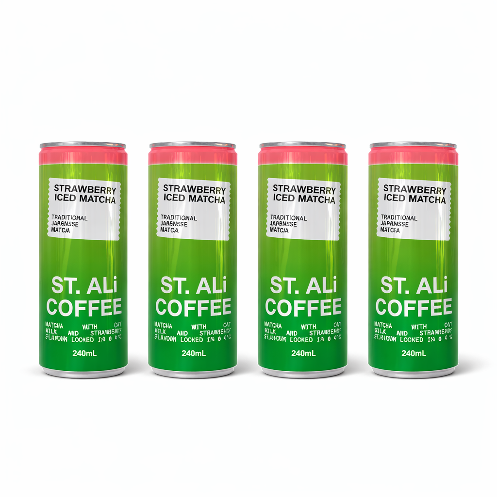 Strawberry Iced Matcha Latte