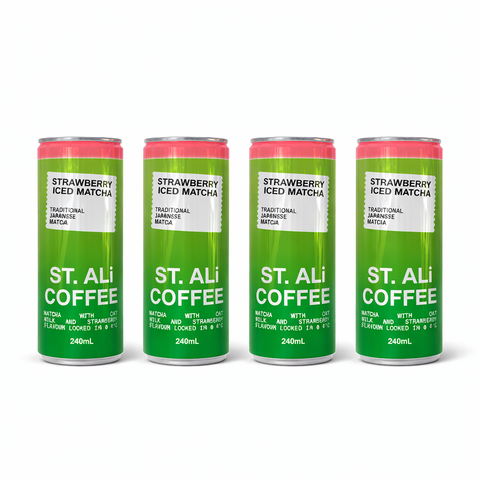 Strawberry Iced Matcha Latte