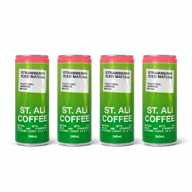 Strawberry Iced Matcha Latte