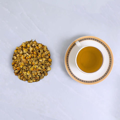 Charming Chamomile Herbal Tea, Caffeine-free calming blend, Relaxing bedtime tea by G & Tea