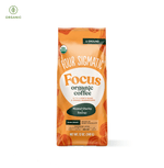Focus Ground Coffee by Four Sigmatic in clean, modern packaging, made with Arabica beans, Lion’s Mane, and Cordyceps mushrooms, crafted for clean energy, sustained focus, and brain support.