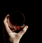 Graycano Cupcano - Glass Small held in hand highlighting design