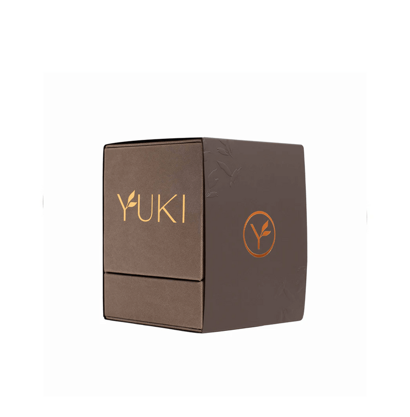 Packaging of Shizuoka Organic Matcha with elegant design for premium tea enthusiasts.