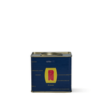 Barrel Aged Madeera coffee in blue and gold tin with rich, chocolate-hazelnut flavors and smooth mouthfeel.