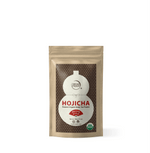 Wakoucha Organic Hojicha Black Tea Powder package, showcasing roasted green tea powder with a smoky aroma and fine texture.
