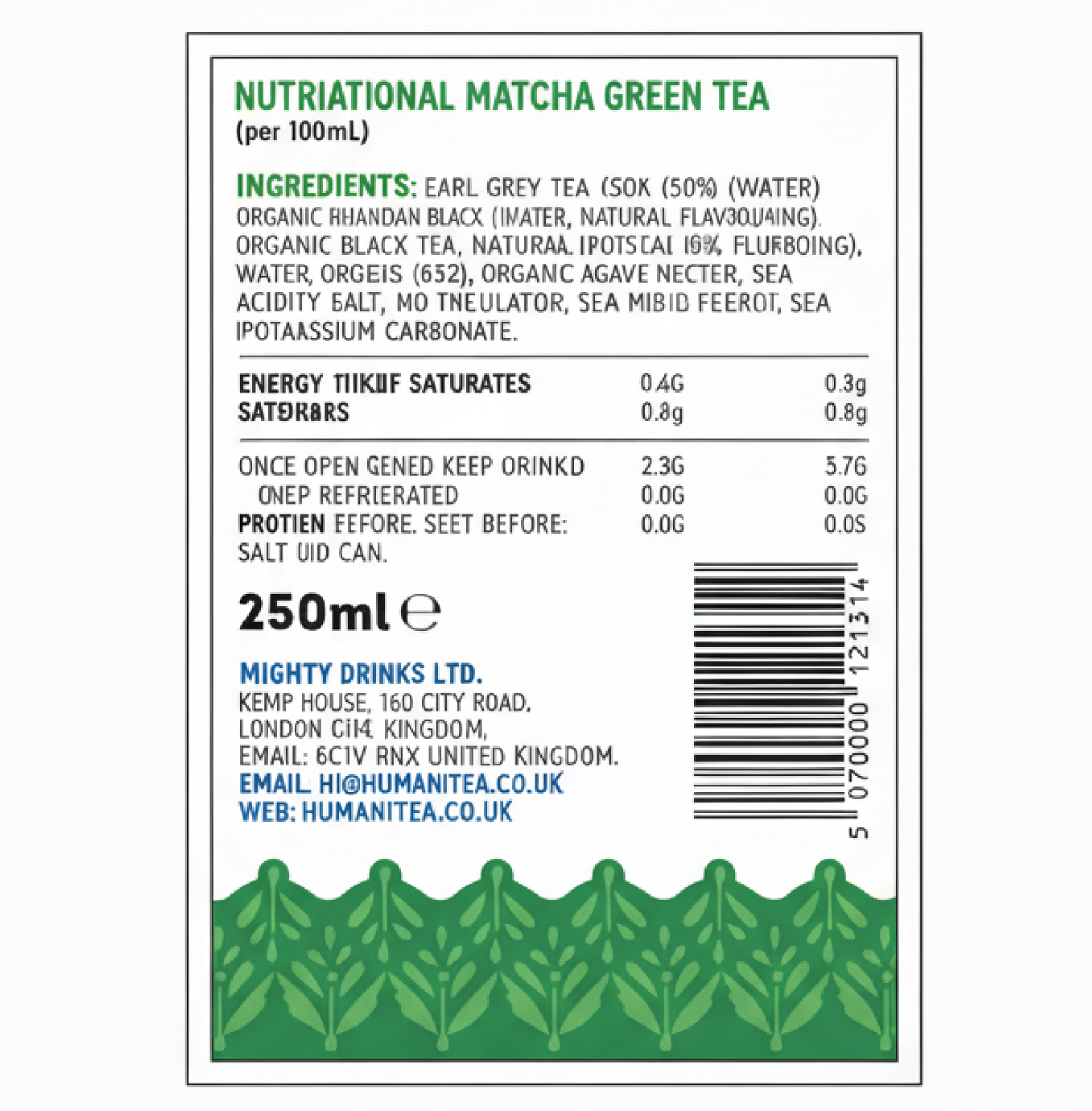 Matcha Oat Milk Green Tea Latte