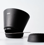 OREA Coffee Brewer V4 with accessories showcasing its versatile design for flat and cone filters.