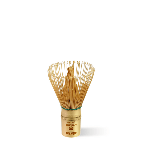 Bamboo Matcha Whisk 100 Prongs hand-carved from natural bamboo with 100 prongs for precise and flexible matcha preparation.
