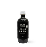 Bottle of Cold Brew milk-focused coffee concentrate, perfect for iced and Spanish lattes in a 500ml format.