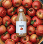 Ringo Sparkling Juice bottle with Fuji apples from Aomori, Japan