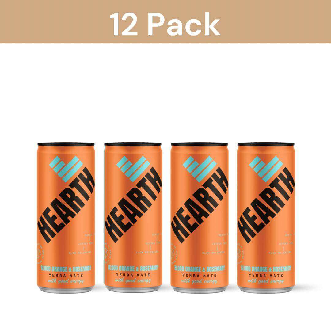 Drink Hearth Blood Orange & Rosemary blend featuring zesty citrus and earthy herb notes, offering a bold, refreshing, and invigorating taste.
