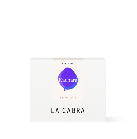 Sidama Heirloom coffee by La Cabra, grown at 1,800–2,200 m under forest canopy, with fruity aromas and brewed in single-serve Steeped bags.