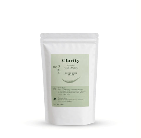 Clarity Golden Koicha ceremonial grade matcha, 250g refill pouch
