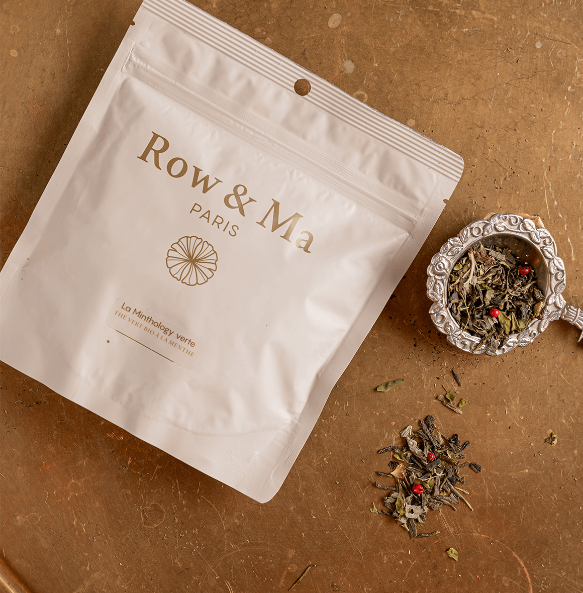 Premium loose-leaf tea in eco-friendly biodegradable packaging, perfect for a sustainable and flavorful tea experience.