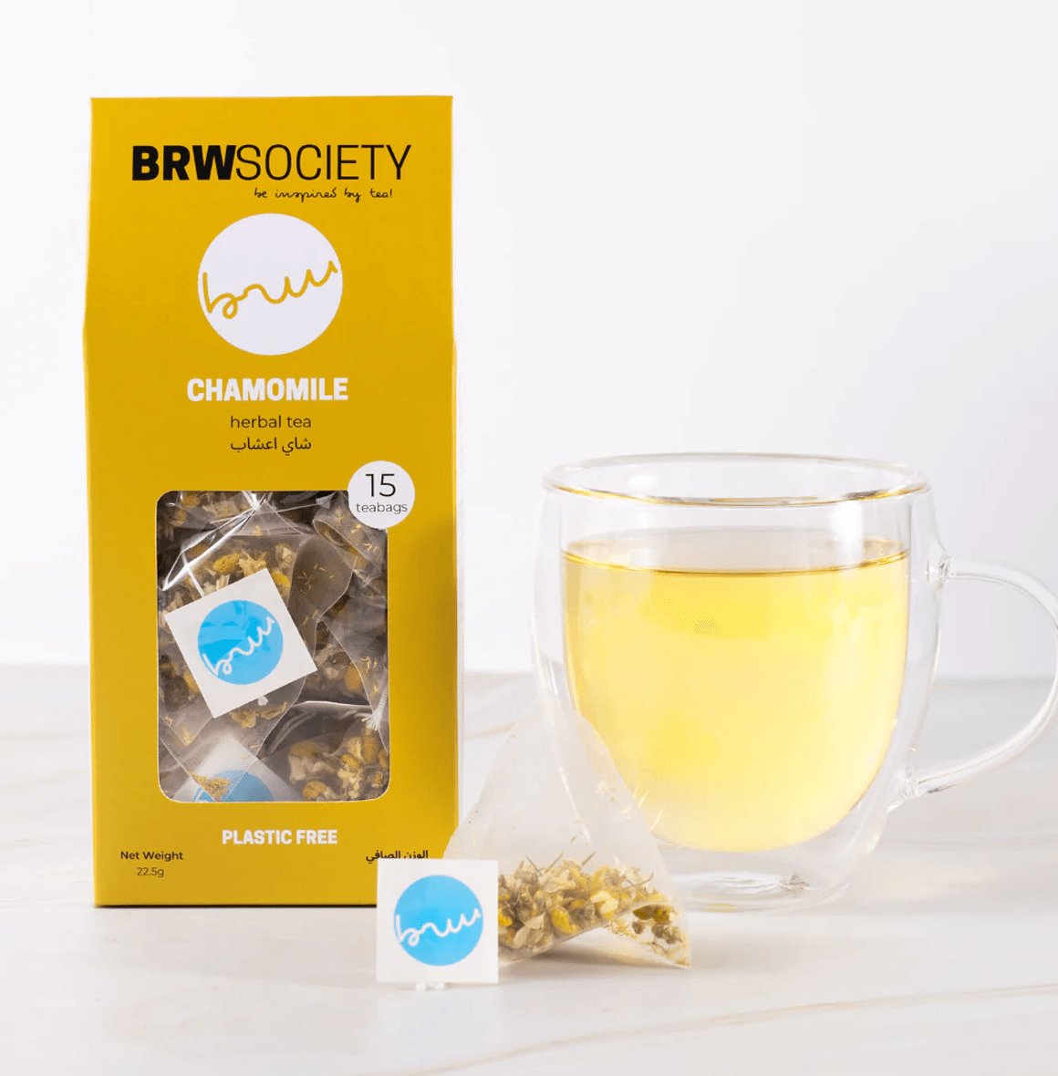 Premium herbal tea with whole Croatian chamomile flowers, perfect for calming nerves and promoting a restful night's sleep.