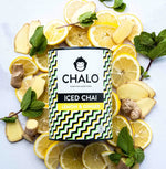Chalo Lemon & Ginger Iced Chai, refreshing fruity iced tea alternative, perfect for parties, BBQs & summer fun.