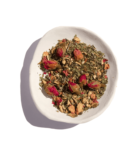 Nurtur Menopause Tea is a herbal blend with shatavari, licorice root, and chaste berries, formulated to ease menopause symptoms and support daily hormonal balance and wellbeing.