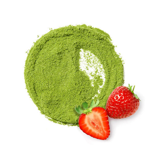 DAVIDsTEA Organic Strawberry Matcha – Creamy matcha blend with ripe strawberry flavor and antioxidant-rich energy boost.