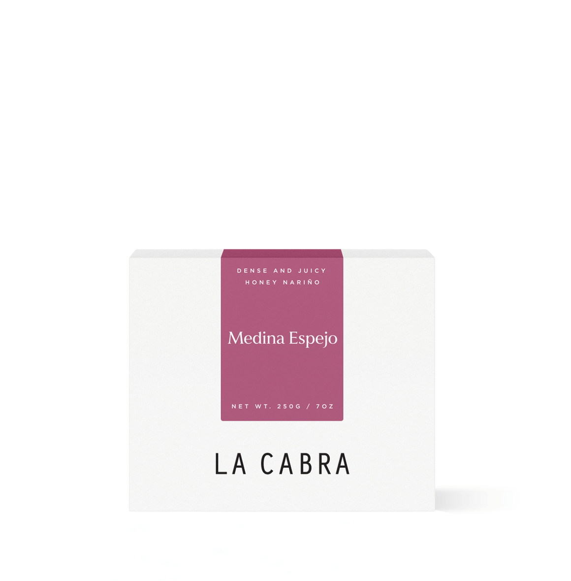 Colombian specialty coffee by La Cabra, Medina Espejo from Nariño with honey processing and anaerobic fermentation, offering rich flavor and high-altitude depth.