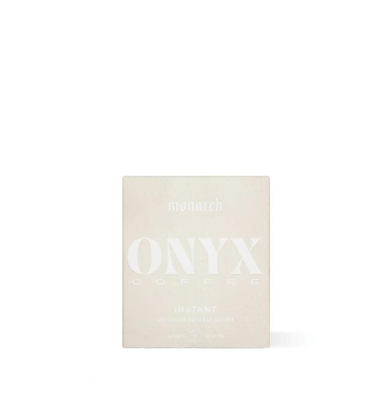 Onyx monarch instant packaging on a white background