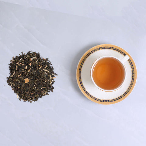 Moroccan Mint Green Tea, Refreshing floral infusion, Elegant Moroccan Dreams by G & Tea
