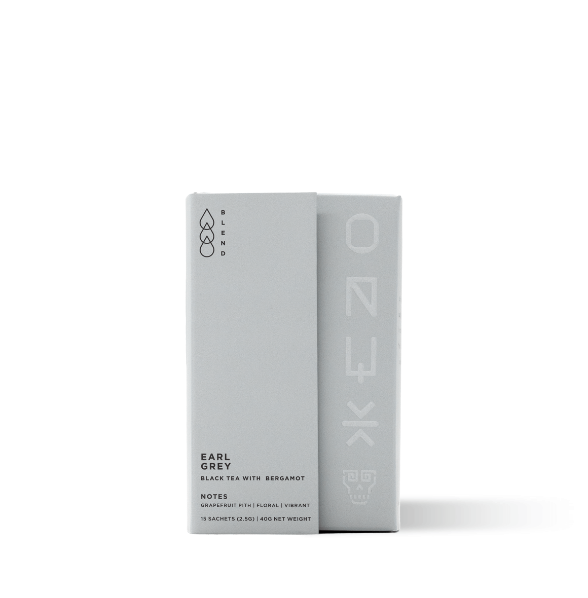 Earl Grey tea blend of Yunnan dianhong black tea and Ceylon Kenilworth tea, infused with cold-pressed bergamot oil, offering citrus notes.